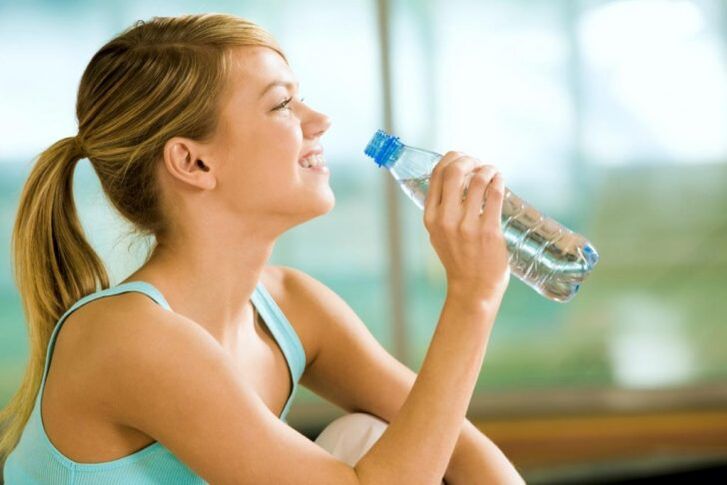water instead of food during a drinking diet