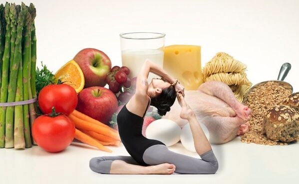yoga and diluted foods